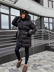 Пуховик жіночий зимовий аеропух | 42-46, 48-50 розмір, фото 3