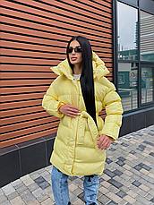 Пуховик жіночий зимовий аеропух | 42-46, 48-50 розмір, фото 5
