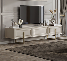 ТВ тумба сучасна світла 210 см Бланше, фото 2
