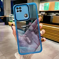 Силіконовий чохол Solid Color із захистом камери Xiaomi Redmi 10A / 9C Blue