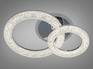 Стельовий світлодіодний смарт світильник з пультом, 42W, хром