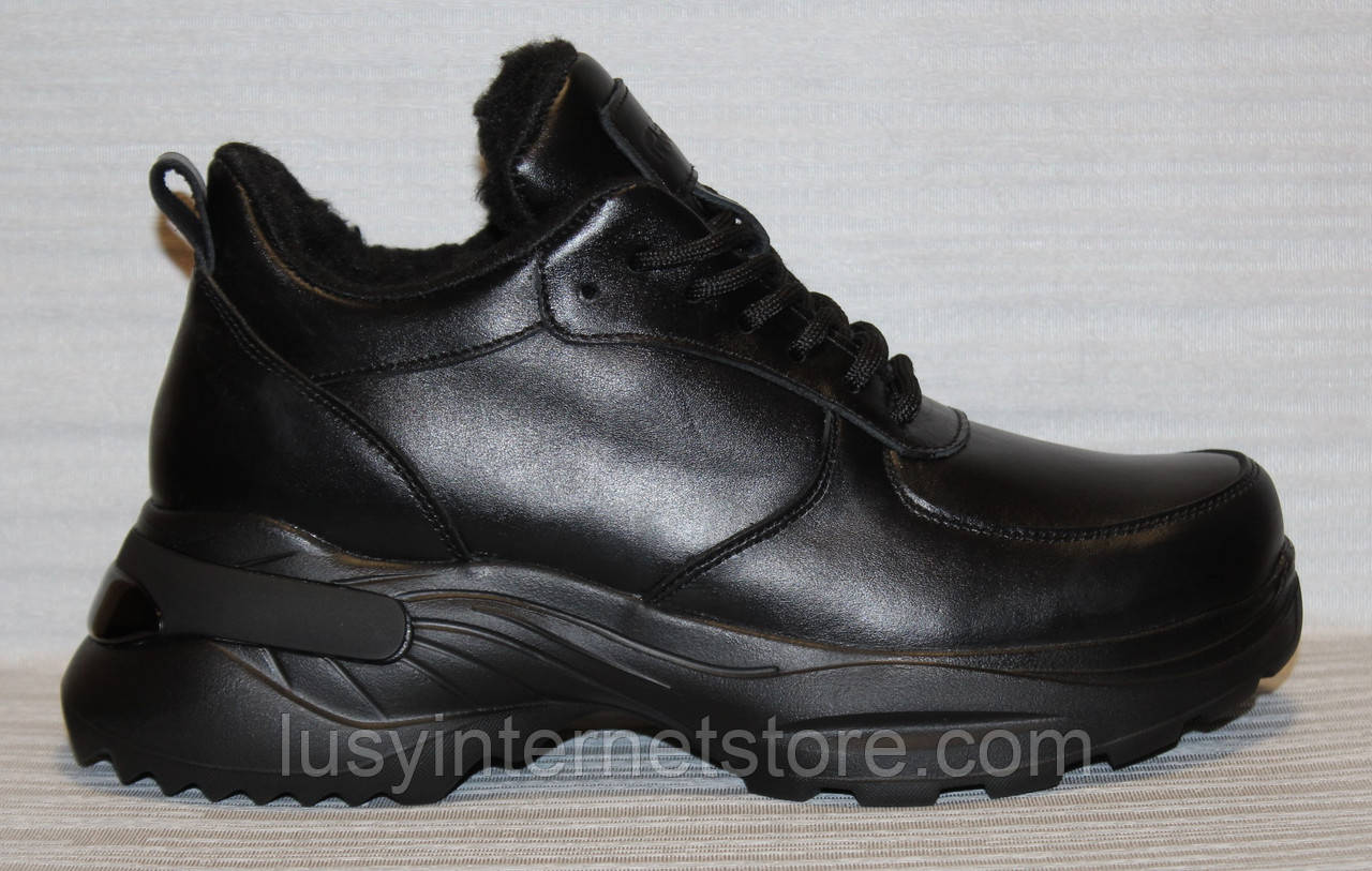 Кросівки жіночі зимові шкіряні від виробника модель РУ23-119-9, фото 1