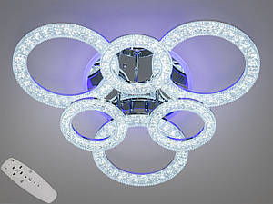 Світлодіодна стельова люстра Diasha 2203 хром LED з пультом