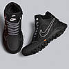 Підліткові зимові шкіряні черевики, кросівки на блискавці чорні з натуральної шкіри на хутрі для хлопчика підлітка, розмір 36-39, фото 2