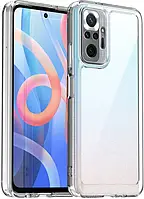 Протиударний чохол Clear Plastic для Xiaomi Redmi Note 10 Pro Прозорий (відкрита камера)