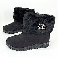 Ботинки женские утепленные 38р, для холодной погоды и прогулок по улице, Женские галоши пена на меху, для защиты от влаги и