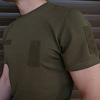 Футболка з велкро панелями хаки, для тактичних операцій та активного відпочинку