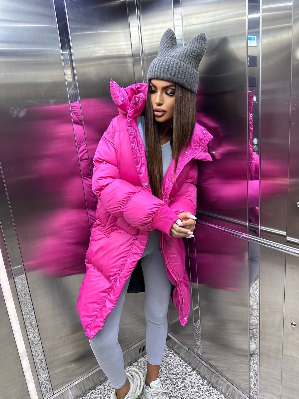 Пуховик жіночий зимовий аеропух | 42-46, 48-50, 52-54 розмір