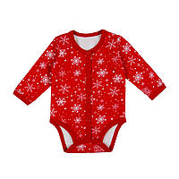 Дитячий універсальний теплий боди на кнопках GABBI ВD-25-22  р.62 Червоний (14719)