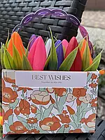 Мильні тюльпани Мило ручної роботи. Букет мильних кольорів. Квіти з мила.