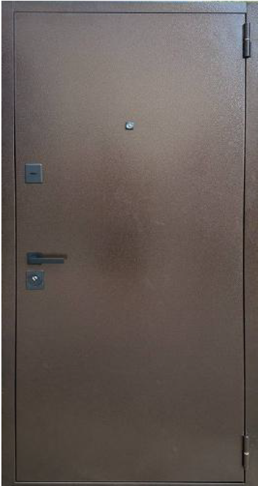 Двері вхідні Міністерство дверей ПБУ-262 Вулиця Мідь / Зріз коньячний 860х1900 мм