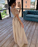 Жіноча сукня з мереживом довга розмір 36-70, фото 3