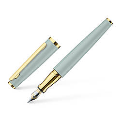 Ручка перова OttoHutt серії Design 06 Fountain Pen Shine Pistachio Gold, корпус фісташковий / золото, перо F (0.5 мм), 946291
