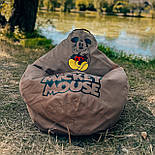 Крісло мішок Міккі Маус, Кресло мешок Минни Микки Маус, Крісло груша Міккі Маус, кресло груша Микки Маус, пуфик мешок для мальчика, фото 4