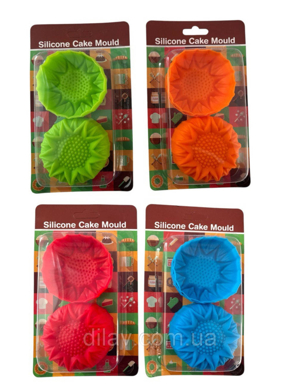 Форма для випікання силіконова, 6штук. 7*2.5, фото 1