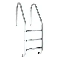 Drabinka do basenu Maria 4 stopniowa min. głębokość 130 cm stal 304 - drabinki basenów