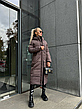 Пуховик жіночий зимовий подовжений | 42-46, 48-50 розмір, фото 6