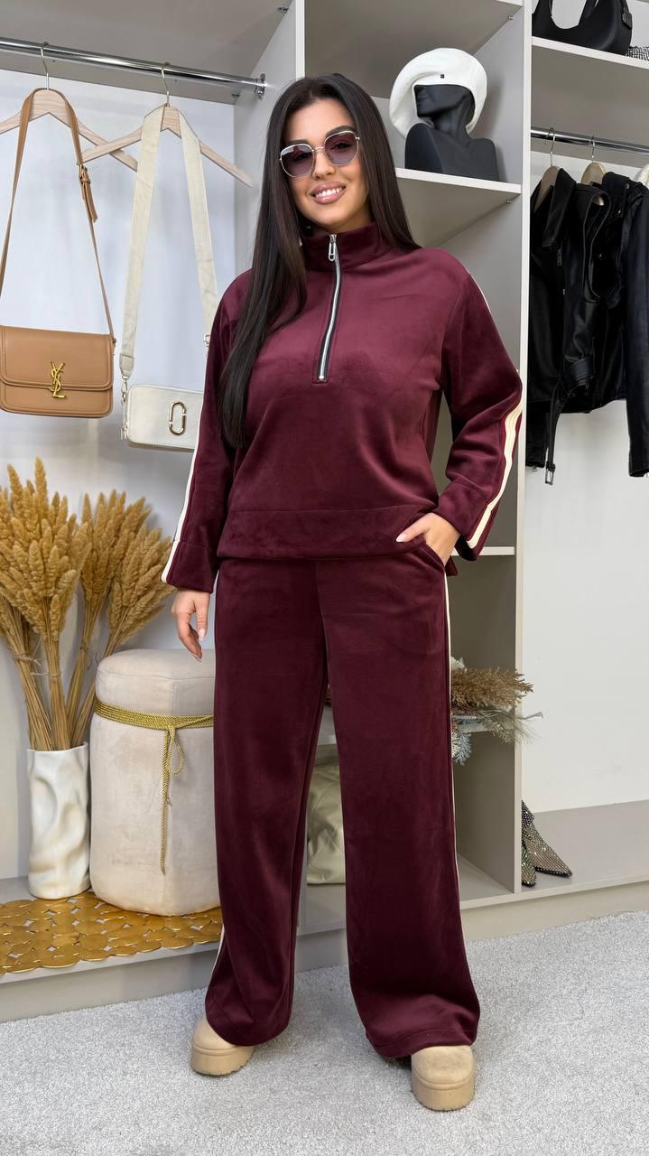 Велюровий спортивний костюм на флісі великого розміру Розміри: 46-48, 50-52, 54-56