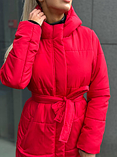 Пуховик жіночий зимовий подовжений | 42-46, 48-50 розмір, фото 2