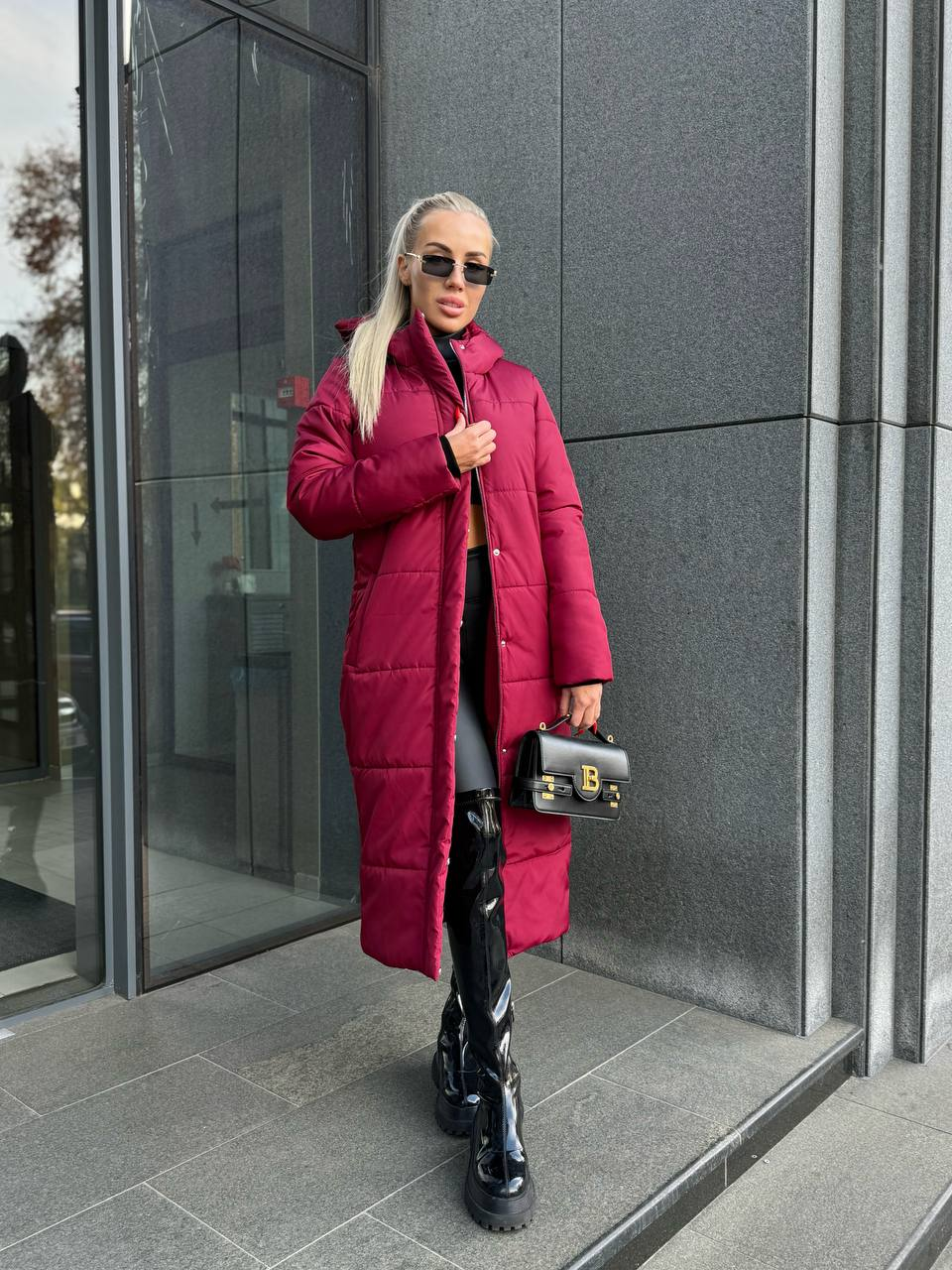 Пуховик жіночий зимовий подовжений | 42-46, 48-50 розмір