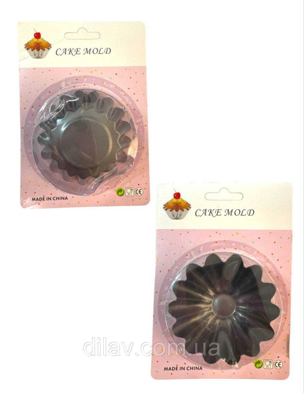 Форма для випікання кексів із нерж.сталі, 4штуки. 7*2.5, фото 1