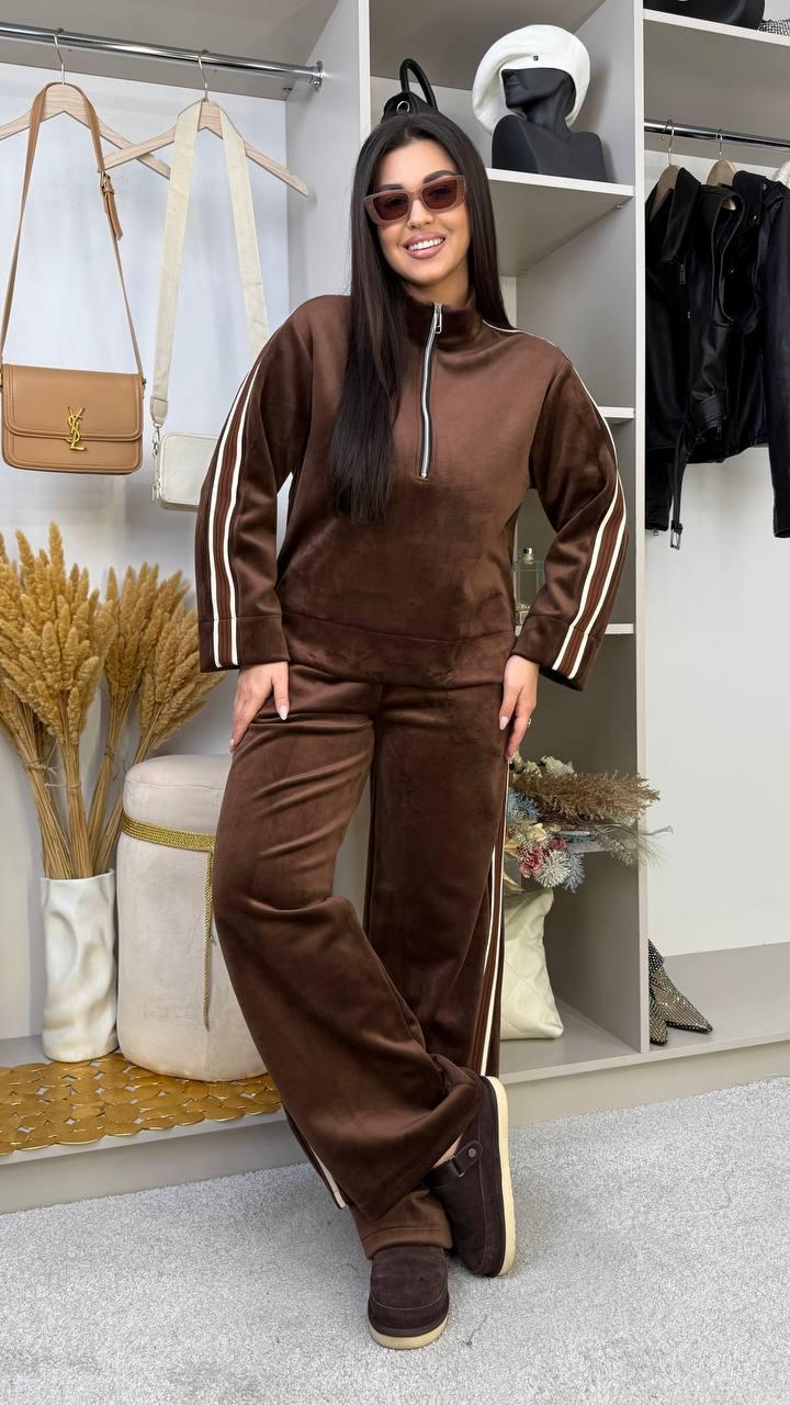 Велюровий спортивний костюм на флісі великого розміру Розміри: 46-48, 50-52, 54-56