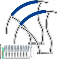 Poręcz basenowa ze stali nierdzewnej 76,2 x cm - z nylonową osłoną 50 Łuk uchwytu Udźwig 170 kg Pomoc przy wchodzeniu