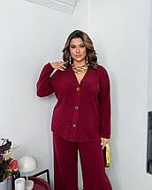 Жіночий ангоровий костюм: кардиган та брюки великого розміру батал Розміри: 50-52, 54-56, 58-60, фото 3