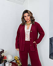 Жіночий ангоровий костюм: кардиган та брюки великого розміру батал Розміри: 50-52, 54-56, 58-60, фото 5