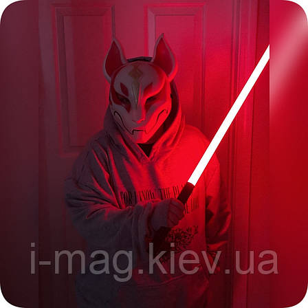 Світловий меч 78 см, 14 режимів свічення, звукові ефекти, металева рукоятка, фото 1