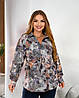 Жіноча блуза великого розміру  Розміри: 50.52.54.56., фото 8