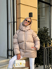Пуховик жіночий зимовий аеропух | універсал, фото 3