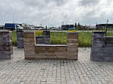 Блоки бетонні для паркану Онікс, фото 6
