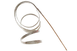 Декор-спіраль шампань у гліттері 76см