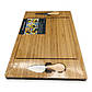 Дошка для сиру з ножами 36х24 см, сирна дошка, дошка для закусок, фото 2
