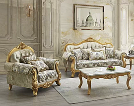 Диван в стилі бароко натуральне дерево Вавілон, фото 4