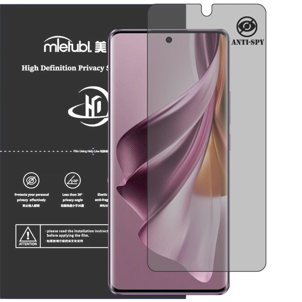 Гідрогелева плівка антишпигун Mietubl HD Privacy Screen Protector для OPPO Reno10 Pro, фото 1