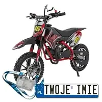 [DB709] Motocykl RENEGADE 50R CROSS 49CC spalinowy pompowane koła, kluczyk - czerwony | EkstraZabawki.pl
