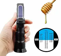 Рефрактометр портативний ручний комплексний 3в1 для меду, контролю цукристості, вологості та щільності RZ127