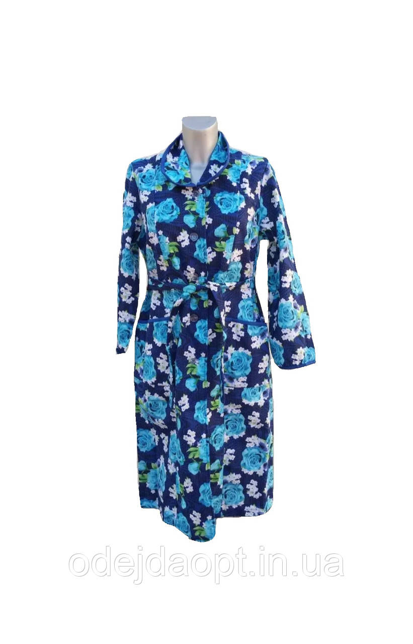 Жіночий халат ( байка) на гудзиках