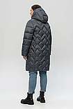 Жіночий стильне пальто Li-07 графит песец, фото 6