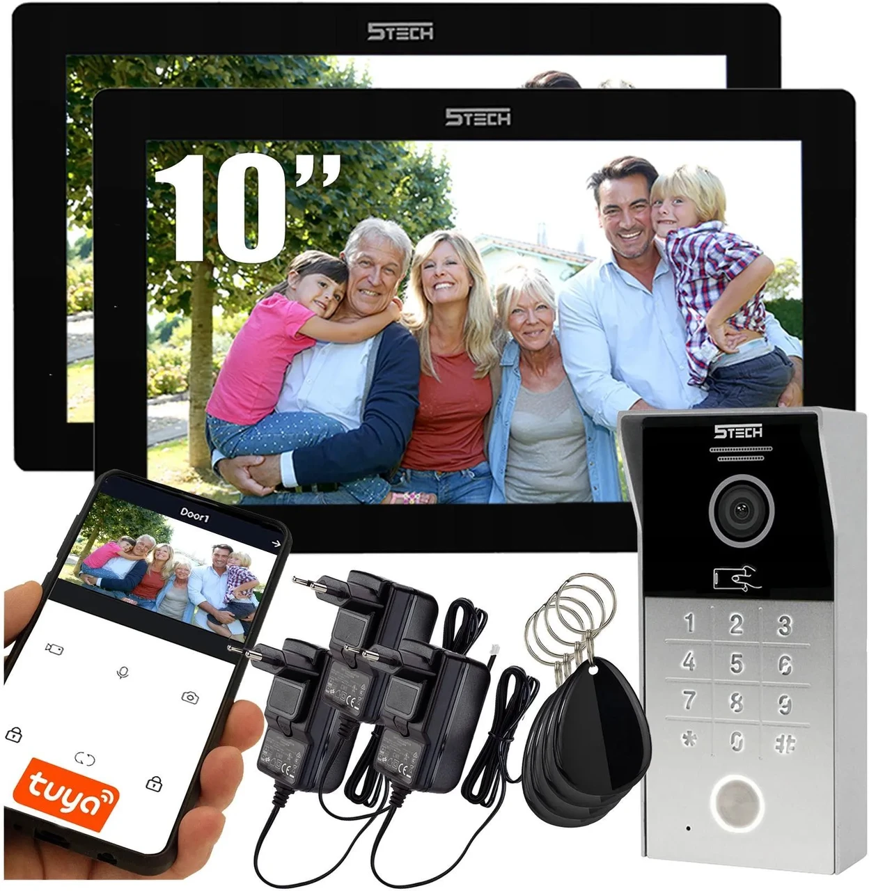 5Tech Відеодомофон 2 Монітори 10 (2Xverusb84225), фото 1