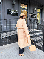 Жіноче зимове пальто подовжене вняне батал | 42 по 64 розміри, фото 3