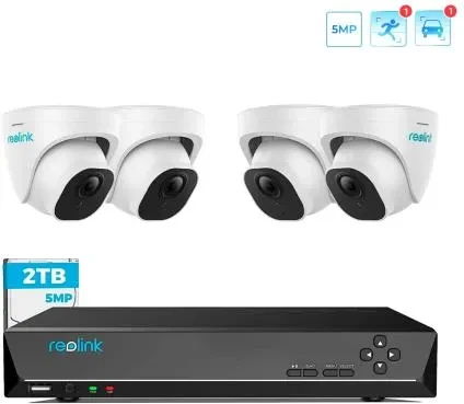 Камера відеоспостереження Reolink Zestaw Rejestrator 8 Kanałów 2 Tb I 4X Зовнішня Rlc520A-5Mp Poe (RLK8520D45MP), фото 1