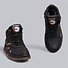 Підліткові зимові шкіряні черевики, кросівки чорні з натуральної шкіри на хутрі на зиму для хлопчика підлітка, розмір 36-39, фото 2