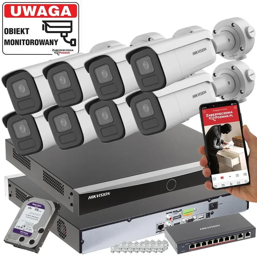 Камера відеоспостереження Моніторинг stacji benzynowej parkingu DS-2CD2666G2HT-IZS(2.8-12mm)(eF) MotoZoom Acusense DarkFighter, фото 1