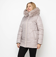 Жіноча зимова куртка Li-169 в розмірах 48-62