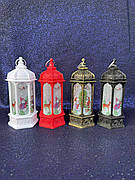 Новорічна іграшка на ялинку, з підсвіткою, "Ліхтарик", 12 см