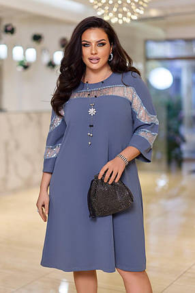 Cвяткова сукня "Розет" великого розміру батал Розміри: 50-52, 54-56, 58-60, фото 1