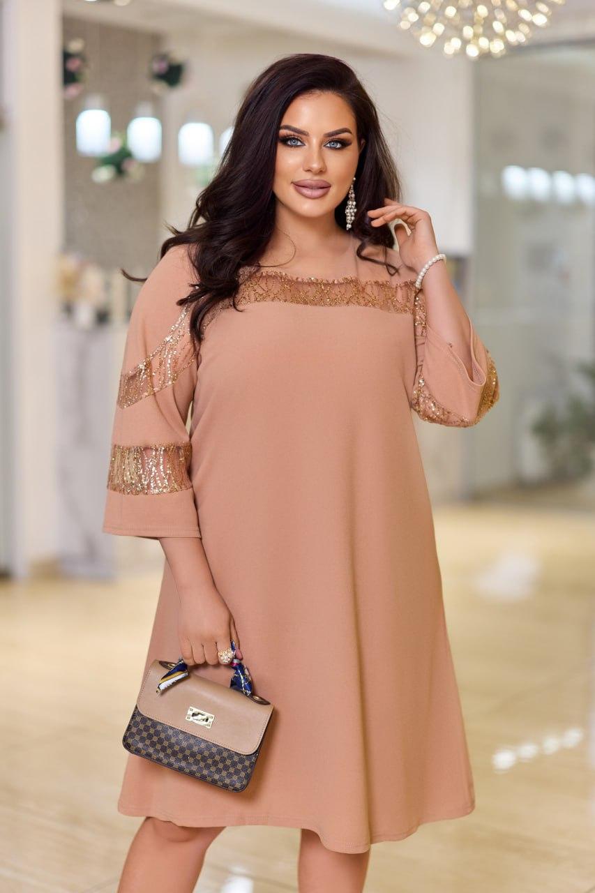 Cвяткова сукня "Розет" великого розміру батал Розміри: 50-52, 54-56, 58-60